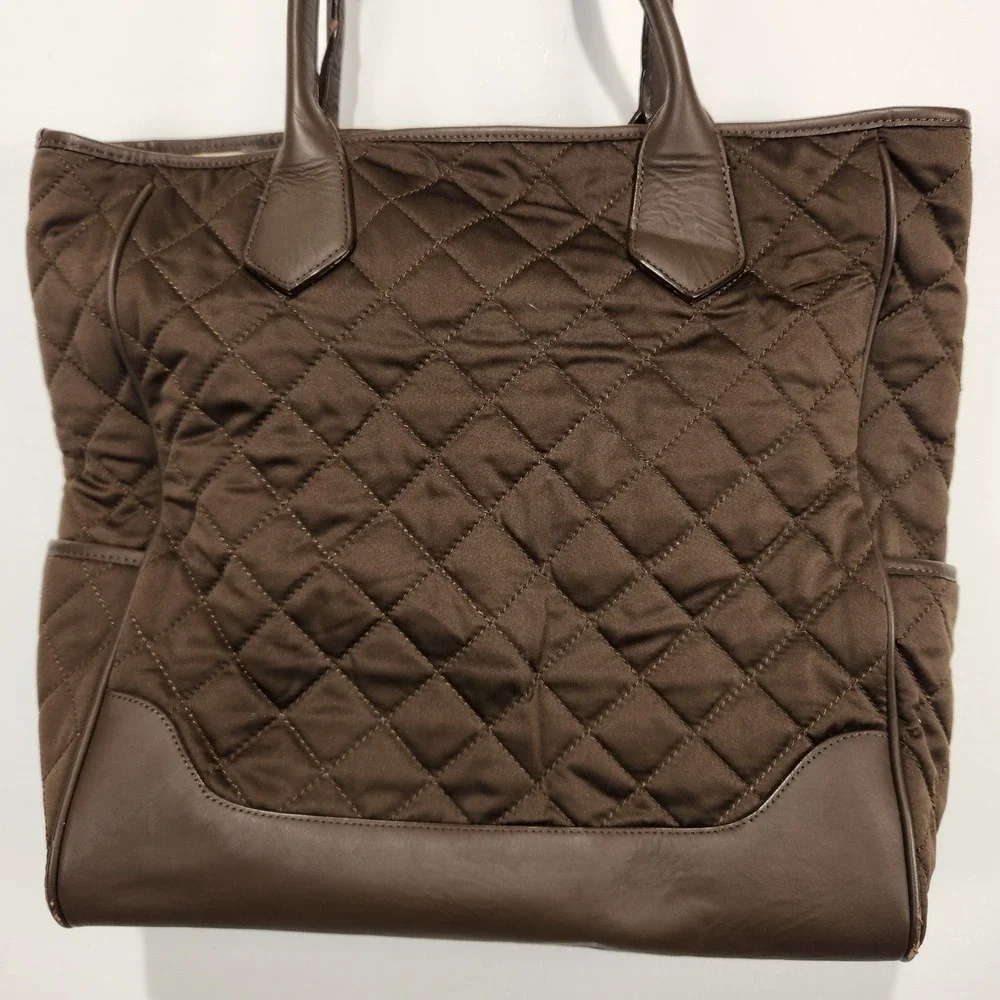 Pottery Barn Kids Brown Diaper Quilted Tote Basic‎ Bag